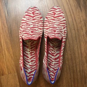 Rothy's Red Zebra Loafer 8.5